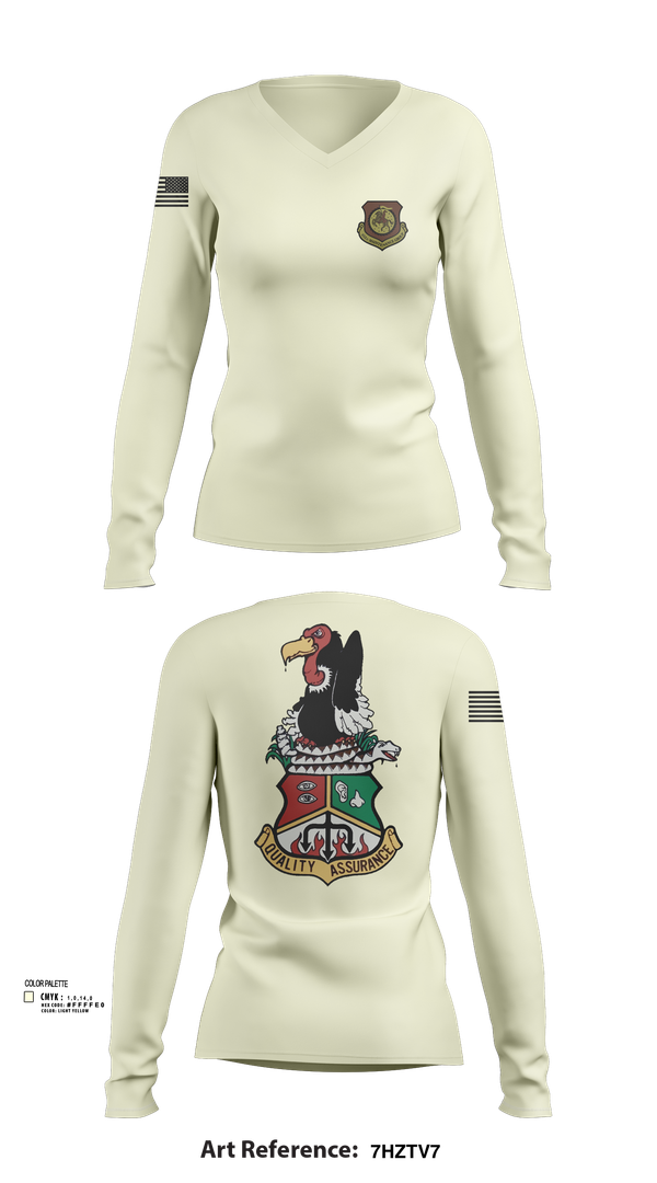Womens Long Sleeve Vneck Shirt, 452nd MXG, Air Force, Teamtime, Team time, sublimation, custom sports apparel, team uniforms, spirit wear, spiritwear, sports uniforms, custom shirts, team store, custom team store, fundraiser sports, apparel fundraiser
