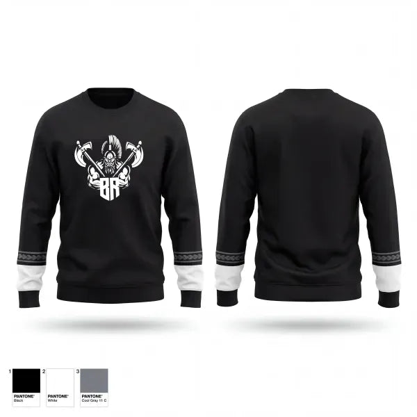 Crew Neck Sweatshirt, Barbarians Hawaii, Rugby, Teamtime, Team time, sublimation, custom sports apparel, team uniforms, spirit wear, spiritwear, sports uniforms, custom shirts, team store, custom team store, fundraiser sports, apparel fundraiser
