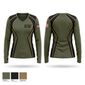 North Chicago PD K9/SRT Women's Long Sleeve V-neck Shirt - 1