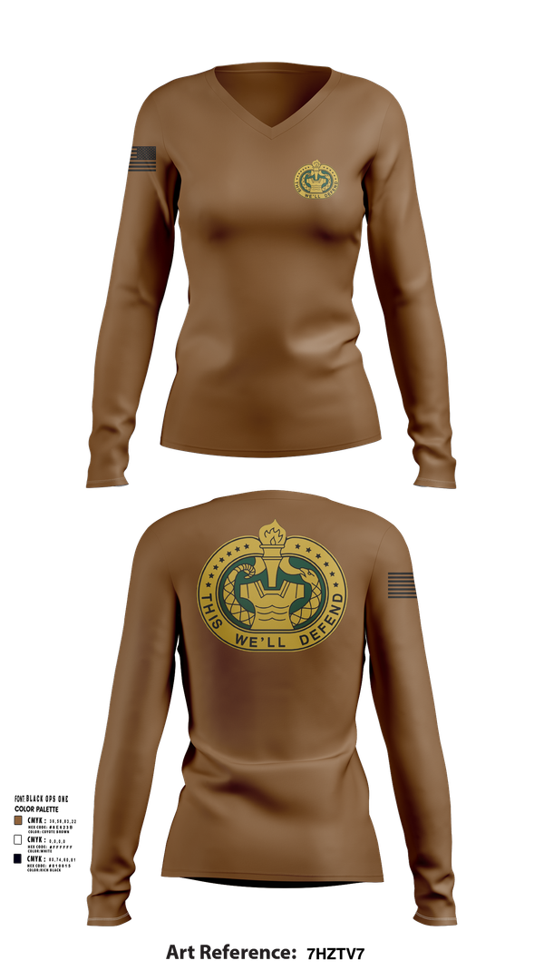 Womens Long Sleeve Vneck Shirt, E Co 3-330th, , Teamtime, Team time, sublimation, custom sports apparel, team uniforms, spirit wear, spiritwear, sports uniforms, custom shirts, team store, custom team store, fundraiser sports, apparel fundraiser