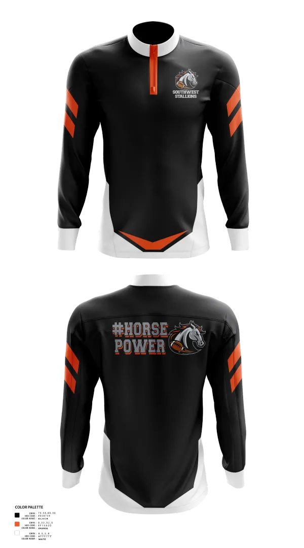 Quarter Zip Jacket, Southwest Stallions, , Teamtime, Team time, sublimation, custom sports apparel, team uniforms, spirit wear, spiritwear, sports uniforms, custom shirts, team store, custom team store, fundraiser sports, apparel fundraiser
