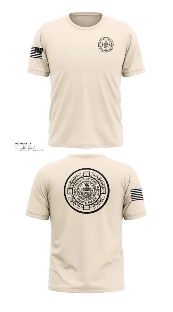 Old School Cotton Feel Shirt, PA S.I.T.E. STATE AGENTS PRIVATE POLICE, , Teamtime, Team time, sublimation, custom sports apparel, team uniforms, spirit wear, spiritwear, sports uniforms, custom shirts, team store, custom team store, fundraiser sports, apparel fundraiser