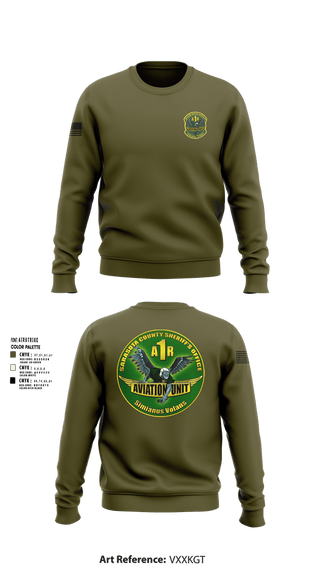 Crew Neck Sweatshirt, Sarasota County Sheriff’s Office Aviation Unit, Police, Teamtime, Team time, sublimation, custom sports apparel, team uniforms, spirit wear, spiritwear, sports uniforms, custom shirts, team store, custom team store, fundraiser sports, apparel fundraiser