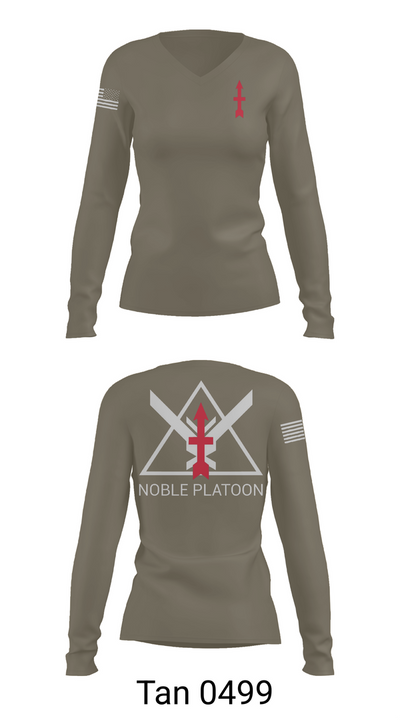 C co. 127 65825079 Women's Long Sleeve V-neck Shirt - 77