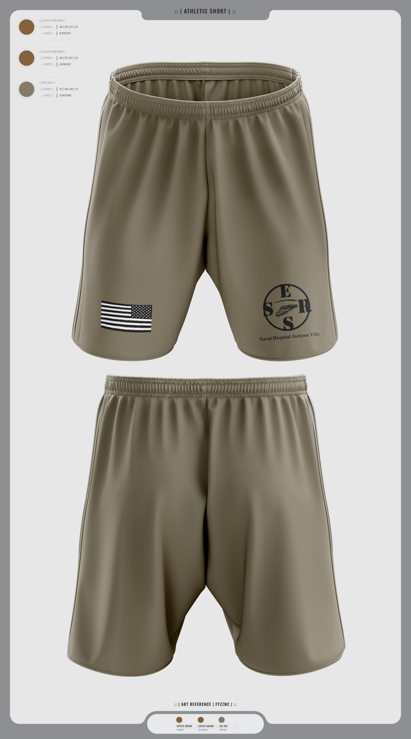 Athletic Shorts With Pockets, Naval Hospital Jacksonville ERSS, , Teamtime, Team time, sublimation, custom sports apparel, team uniforms, spirit wear, spiritwear, sports uniforms, custom shirts, team store, custom team store, fundraiser sports, apparel fundraiser
