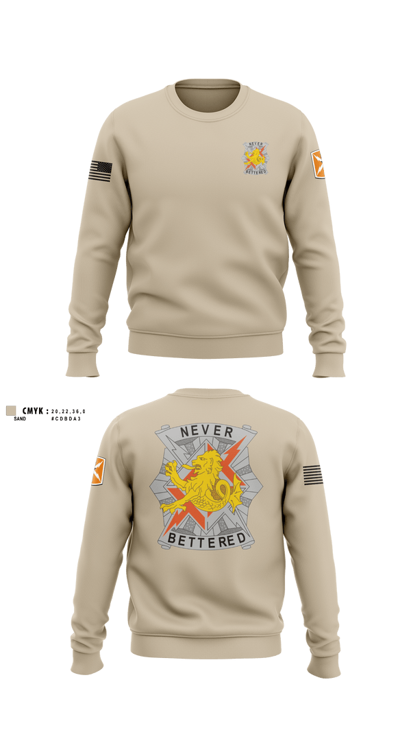 Crew Neck Sweatshirt, 78th Signal Battalion, Army, Teamtime, Team time, sublimation, custom sports apparel, team uniforms, spirit wear, spiritwear, sports uniforms, custom shirts, team store, custom team store, fundraiser sports, apparel fundraiser