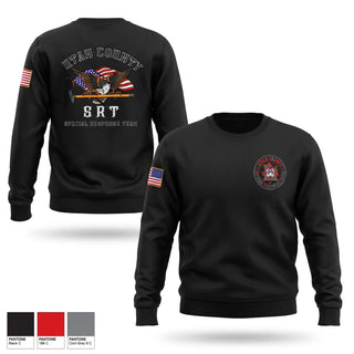 Crew Neck Sweatshirt, Utah County SRT, Fire Department, Teamtime, Team time, sublimation, custom sports apparel, team uniforms, spirit wear, spiritwear, sports uniforms, custom shirts, team store, custom team store, fundraiser sports, apparel fundraiser