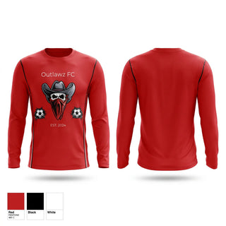 Long Sleeve Performance Shirt, Outlawz FC, E-Sports, Teamtime, Team time, sublimation, custom sports apparel, team uniforms, spirit wear, spiritwear, sports uniforms, custom shirts, team store, custom team store, fundraiser sports, apparel fundraiser