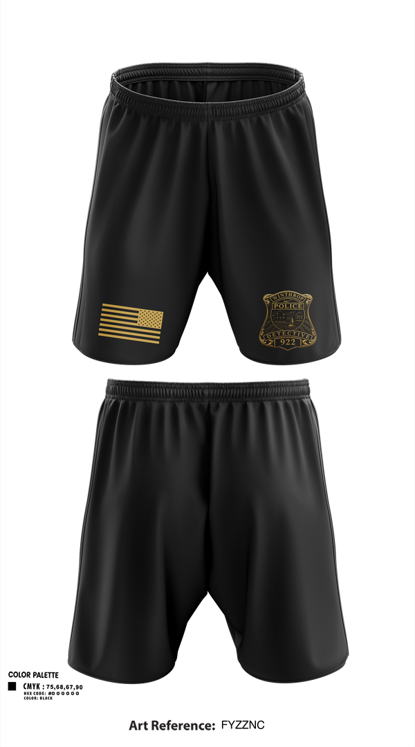 Athletic Shorts With Pockets, Winthrop Police Detectives, Police, Teamtime, Team time, sublimation, custom sports apparel, team uniforms, spirit wear, spiritwear, sports uniforms, custom shirts, team store, custom team store, fundraiser sports, apparel fundraiser