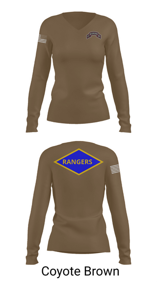 Womens Long Sleeve Vneck Shirt, 5th Rangers, , Teamtime, Team time, sublimation, custom sports apparel, team uniforms, spirit wear, spiritwear, sports uniforms, custom shirts, team store, custom team store, fundraiser sports, apparel fundraiser