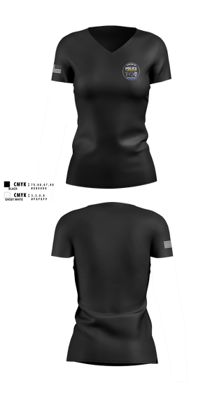 Womens Short Sleeve Vneck Shirt, SASPD, Police, Teamtime, Team time, sublimation, custom sports apparel, team uniforms, spirit wear, spiritwear, sports uniforms, custom shirts, team store, custom team store, fundraiser sports, apparel fundraiser
