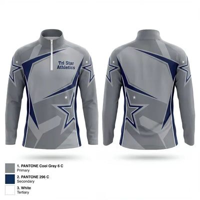Tri Star Athletics 49384812 Quarter Zip Jacket - 1