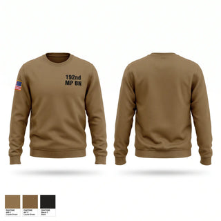 Crew Neck Sweatshirt, 192nd MP BN, Army, Teamtime, Team time, sublimation, custom sports apparel, team uniforms, spirit wear, spiritwear, sports uniforms, custom shirts, team store, custom team store, fundraiser sports, apparel fundraiser