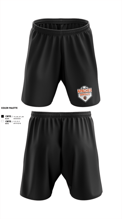 Gonzales High School Softball 86038121 Athletic Shorts With Pockets - 2
