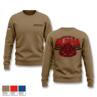 Crew Neck Sweatshirt, Animal, Army, Teamtime, Team time, sublimation, custom sports apparel, team uniforms, spirit wear, spiritwear, sports uniforms, custom shirts, team store, custom team store, fundraiser sports, apparel fundraiser