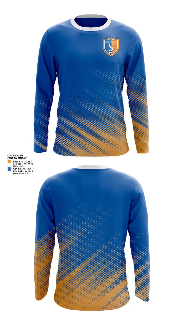 Long Sleeve Performance Shirt, Soccer Club Of Springfield, Men's Soccer, Teamtime, Team time, sublimation, custom sports apparel, team uniforms, spirit wear, spiritwear, sports uniforms, custom shirts, team store, custom team store, fundraiser sports, apparel fundraiser