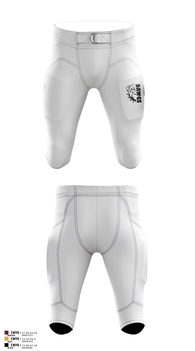 Chesapeake Bay Dawgs 83770320 Football Pants - 2