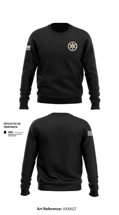 Wayne County Sheriff’s Department 73359444 Crew Neck Sweatshirt - 1