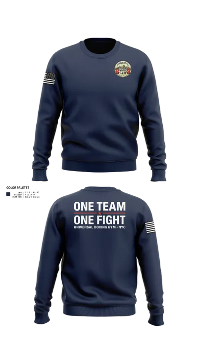 Universal Boxing Gym 90874123 Crew Neck Sweatshirt - 21