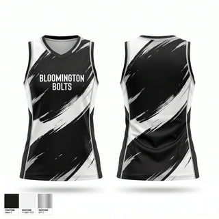 Mens Basketball Jersey, Bloomington Bolts, Women's Basketball, Teamtime, Team time, sublimation, custom sports apparel, team uniforms, spirit wear, spiritwear, sports uniforms, custom shirts, team store, custom team store, fundraiser sports, apparel fundraiser