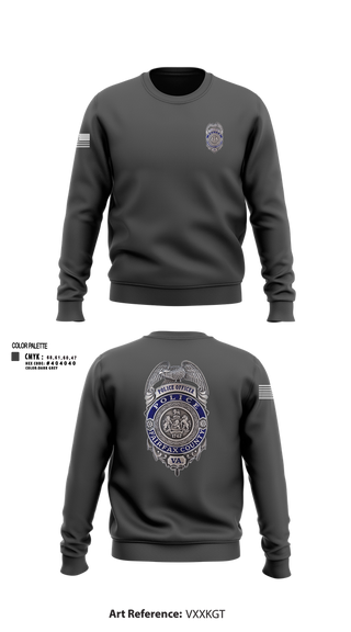 Crew Neck Sweatshirt, Reston Midnights B Squad, Police, Teamtime, Team time, sublimation, custom sports apparel, team uniforms, spirit wear, spiritwear, sports uniforms, custom shirts, team store, custom team store, fundraiser sports, apparel fundraiser