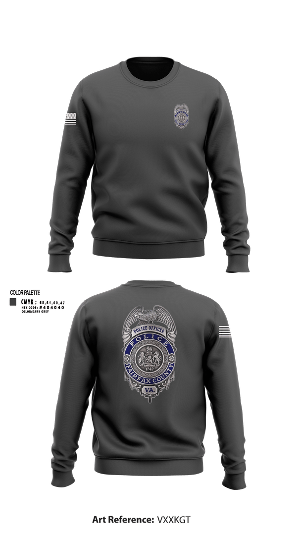 Crew Neck Sweatshirt, Reston Midnights B Squad, Police, Teamtime, Team time, sublimation, custom sports apparel, team uniforms, spirit wear, spiritwear, sports uniforms, custom shirts, team store, custom team store, fundraiser sports, apparel fundraiser