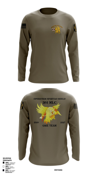 Long Sleeve Performance Shirt, 361 MLC, Army, Teamtime, Team time, sublimation, custom sports apparel, team uniforms, spirit wear, spiritwear, sports uniforms, custom shirts, team store, custom team store, fundraiser sports, apparel fundraiser