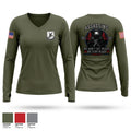 60SFS 33522281 Women's Long Sleeve V-neck Shirt - 1