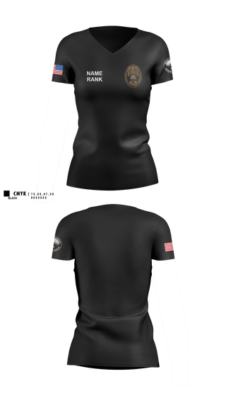 Womens Short Sleeve Vneck Shirt, Smoky Mountain Search & Rescue, EMS/EMT, Teamtime, Team time, sublimation, custom sports apparel, team uniforms, spirit wear, spiritwear, sports uniforms, custom shirts, team store, custom team store, fundraiser sports, apparel fundraiser