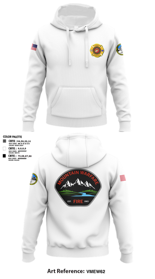 Hoodie, Marine Corps Mountain Warfare Training Center Fire Department, , Teamtime, Team time, sublimation, custom sports apparel, team uniforms, spirit wear, spiritwear, sports uniforms, custom shirts, team store, custom team store, fundraiser sports, apparel fundraiser