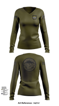 E CO 169 AVN 58362921 Women's Long Sleeve V-neck Shirt - 102