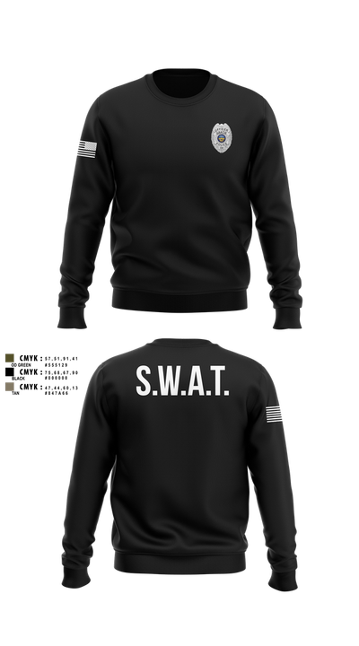 GRATIS SWAT TEAM 58848814 Crew Neck Sweatshirt - 100