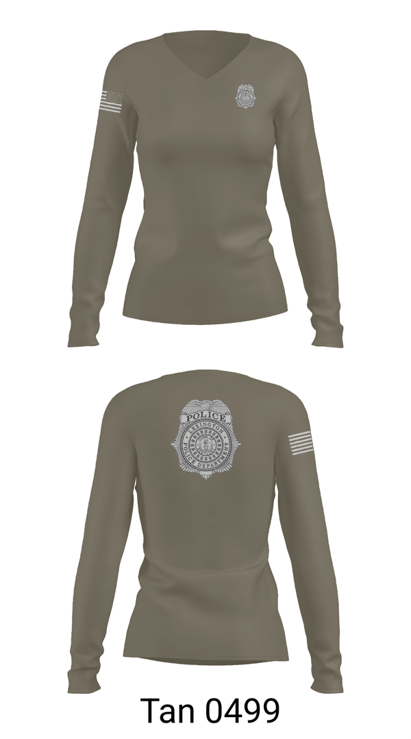 Womens Long Sleeve Vneck Shirt, Robbery/Homicide, Police, Teamtime, Team time, sublimation, custom sports apparel, team uniforms, spirit wear, spiritwear, sports uniforms, custom shirts, team store, custom team store, fundraiser sports, apparel fundraiser