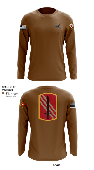 Long Sleeve Performance Shirt, 196th BDE SIG CO, , Teamtime, Team time, sublimation, custom sports apparel, team uniforms, spirit wear, spiritwear, sports uniforms, custom shirts, team store, custom team store, fundraiser sports, apparel fundraiser