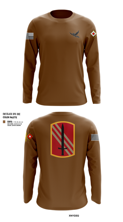 196th BDE SIG CO 21636857 Long Sleeve Performance Shirt 100