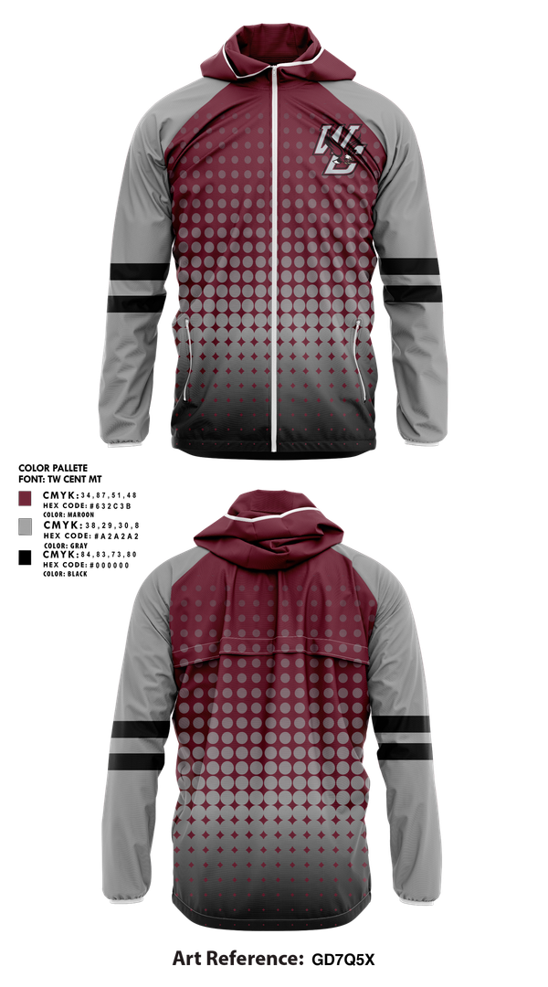 Windbreaker, West Carroll, , Teamtime, Team time, sublimation, custom sports apparel, team uniforms, spirit wear, spiritwear, sports uniforms, custom shirts, team store, custom team store, fundraiser sports, apparel fundraiser