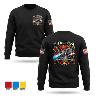 Crew Neck Sweatshirt, Columbia Airport Fire, Fire Department, Teamtime, Team time, sublimation, custom sports apparel, team uniforms, spirit wear, spiritwear, sports uniforms, custom shirts, team store, custom team store, fundraiser sports, apparel fundraiser