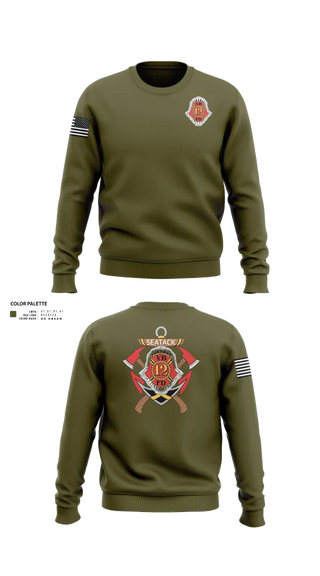 Crew Neck Sweatshirt, Company 12, Fire Department, Teamtime, Team time, sublimation, custom sports apparel, team uniforms, spirit wear, spiritwear, sports uniforms, custom shirts, team store, custom team store, fundraiser sports, apparel fundraiser