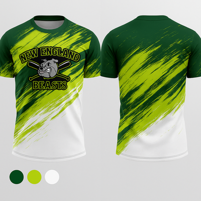 New England Beasts 10532850 Short Sleeve Performance Shirt - 2