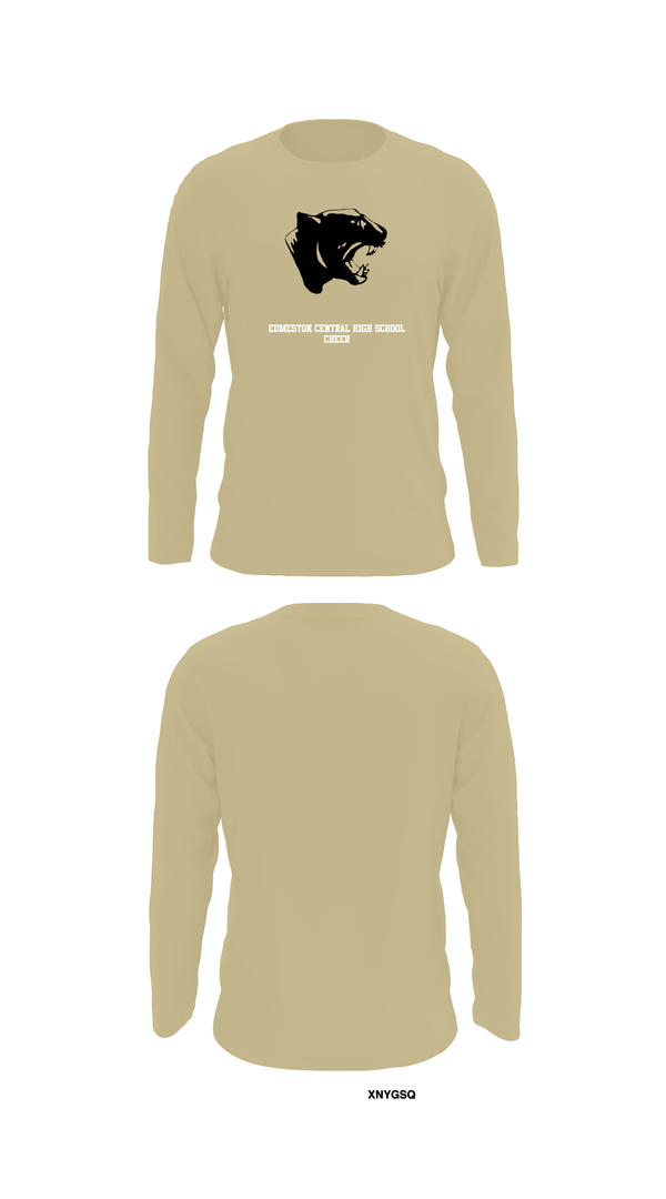 Long Sleeve Performance Shirt, Edmeston Central High School Cheer, Cheer, Teamtime, Team time, sublimation, custom sports apparel, team uniforms, spirit wear, spiritwear, sports uniforms, custom shirts, team store, custom team store, fundraiser sports, apparel fundraiser