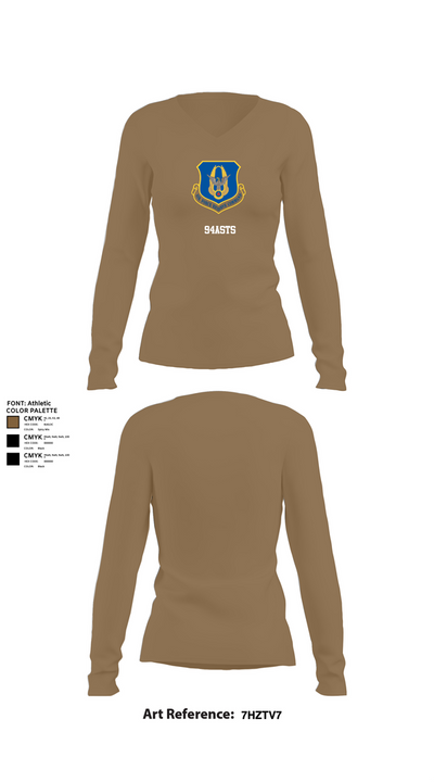 94ASTS 50010230 Women's Long Sleeve V-neck Shirt - 2