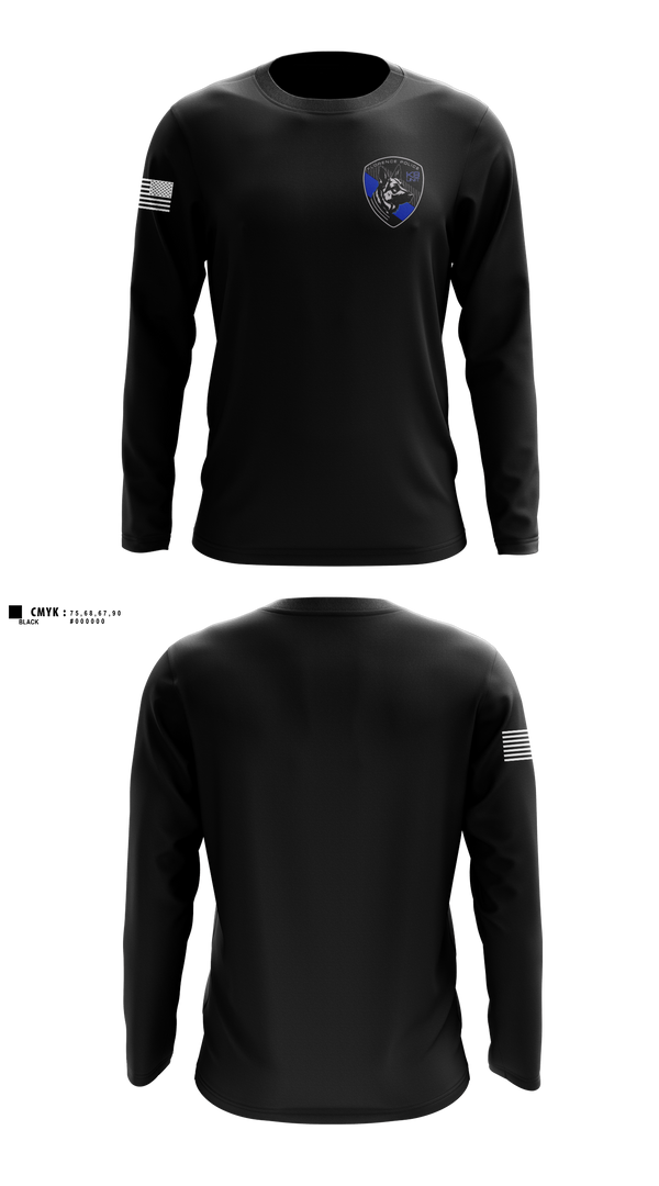 Long Sleeve Performance Shirt, Florence PD K9- Unit, Police, Teamtime, Team time, sublimation, custom sports apparel, team uniforms, spirit wear, spiritwear, sports uniforms, custom shirts, team store, custom team store, fundraiser sports, apparel fundraiser