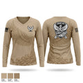 HHB 5-7 ADA Women's Long Sleeve V-neck Shirt - 1