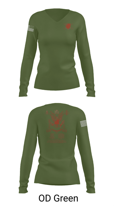 2nd Battalion 222nd Field Artillery 79682132 Women's Long Sleeve V-neck Shirt - 57