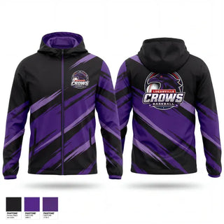 Windbreaker, Loganville Crows, Baseball, Teamtime, Team time, sublimation, custom sports apparel, team uniforms, spirit wear, spiritwear, sports uniforms, custom shirts, team store, custom team store, fundraiser sports, apparel fundraiser