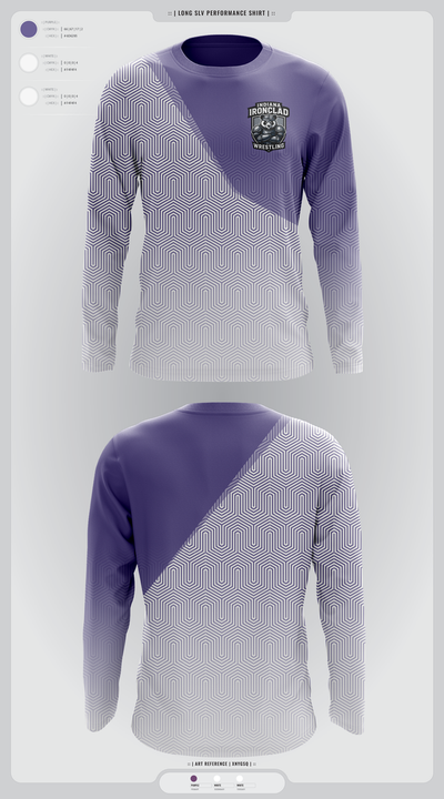 Indiana Ironclad Wrestling 65986308 Long Sleeve Performance Shirt 2