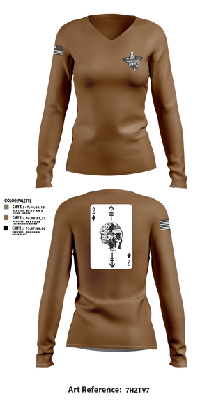 Womens Long Sleeve Vneck Shirt, Savages, Army, Teamtime, Team time, sublimation, custom sports apparel, team uniforms, spirit wear, spiritwear, sports uniforms, custom shirts, team store, custom team store, fundraiser sports, apparel fundraiser