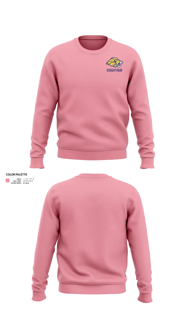 Crew Neck Sweatshirt, Cincinnati College Prep Academy Cheer, Cheer, Teamtime, Team time, sublimation, custom sports apparel, team uniforms, spirit wear, spiritwear, sports uniforms, custom shirts, team store, custom team store, fundraiser sports, apparel fundraiser