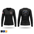 JDO CLASS # 44 Women's Long Sleeve V-neck Shirt - 1