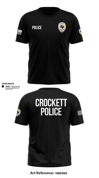 Short Sleeve Performance Shirt, Crockett Police Department, Police, Teamtime, Team time, sublimation, custom sports apparel, team uniforms, spirit wear, spiritwear, sports uniforms, custom shirts, team store, custom team store, fundraiser sports, apparel fundraiser